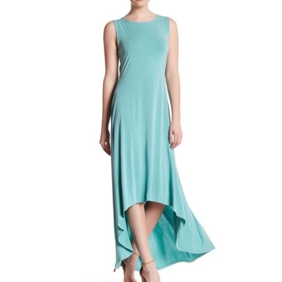 BCBGMaxAzria Dresses & Skirts - BCBG Max Azria Aqua Fara High Low Jersey Dress L